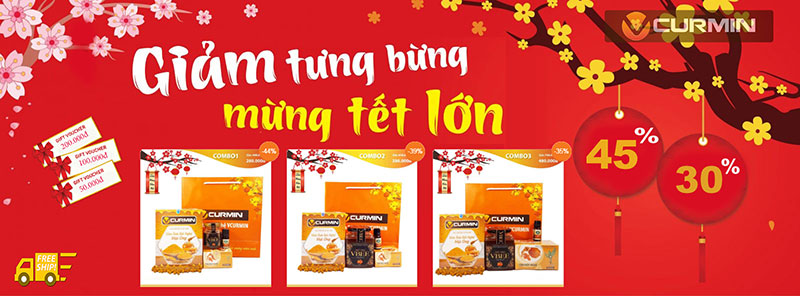 giảm tưng bừng mừng tết lớn cùng tinh bột nghệ vcurmin