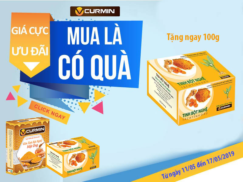 khuyến mãi mua là có quà tại vcurmin