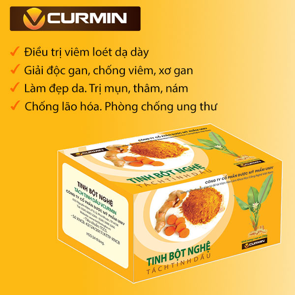 tinh bột nghệ vcurmin - viện hàn lâm khoa học công nghệ việt nam