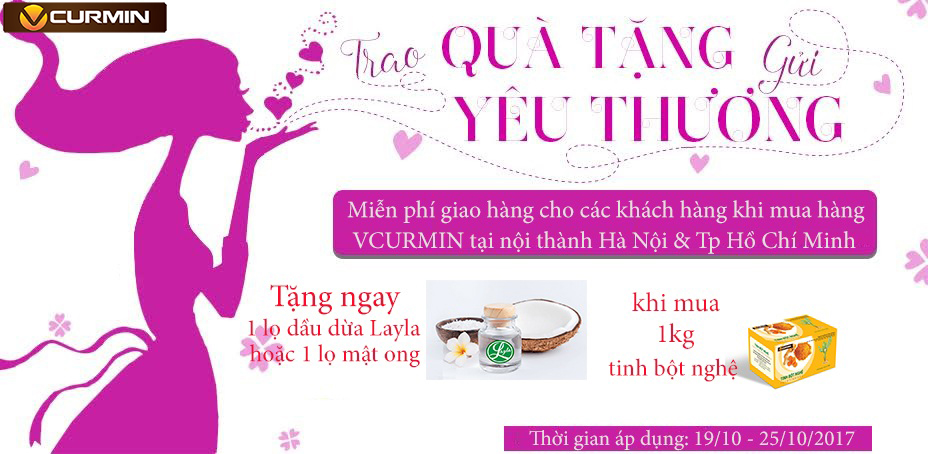 khuyến mãi vcurmin 20/10